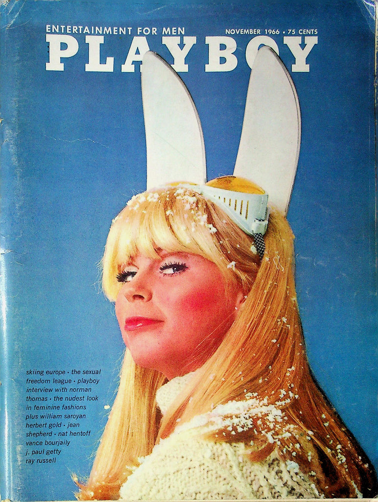 Playboy Magazine No Cover No Minimum Ft. Norman Thomas November 1966 091625RP-