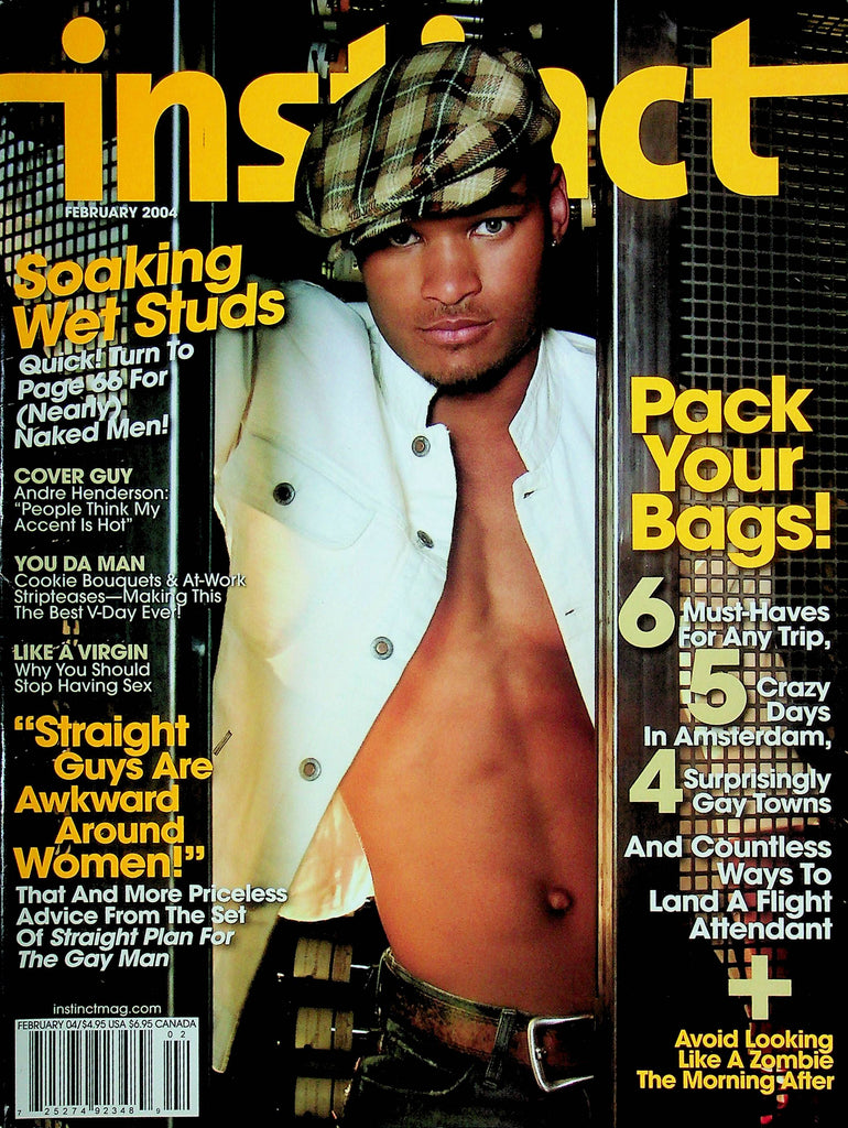 Instinct Gay Interests Magazine Andre Henderson & Trebor Healey February 2004 072524RP