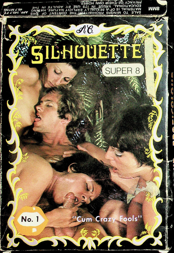 Silhouette No. 1 "Cum Crazy Fools" Super 8mm Film Reel Vintage 071526NADVD-45
