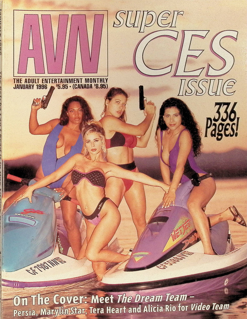 AVN Adult Video News Magazine Monthly January 1996 Persia, Marylin Star Tera Heart Alicia Rio  102025AMP