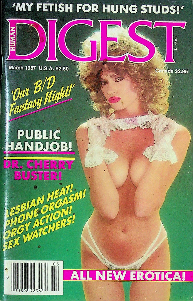 Human Digest Men's Magazine Public Handjob March 1987 100724RP