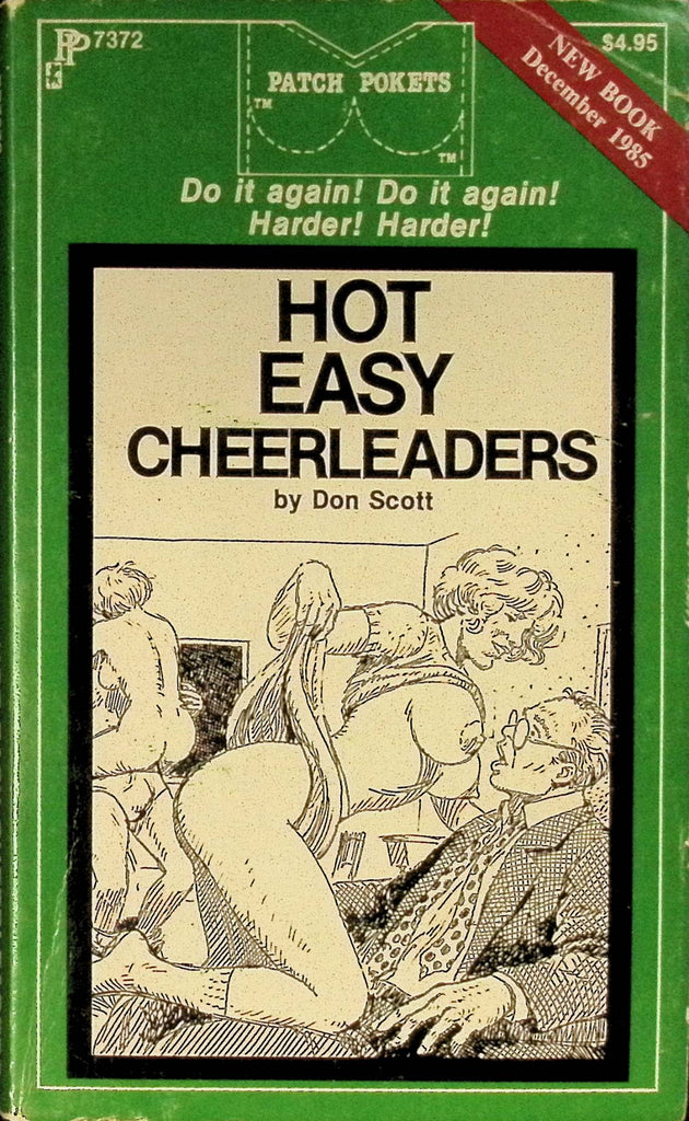 Hot Easy Cheerleaders by Don Scott PP7372 December 1985 Patch Pockets Greenleaf Classics Adult Paperback Novel 081925AMP