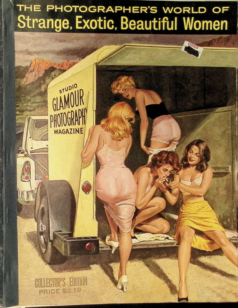 The Photographer's World of Strange, Erotic, Beautiful Women Collector's Edition 1950s/60 Bound Version of Multiple Glamour Photography magazines, thick 250+pgs 100225AMP