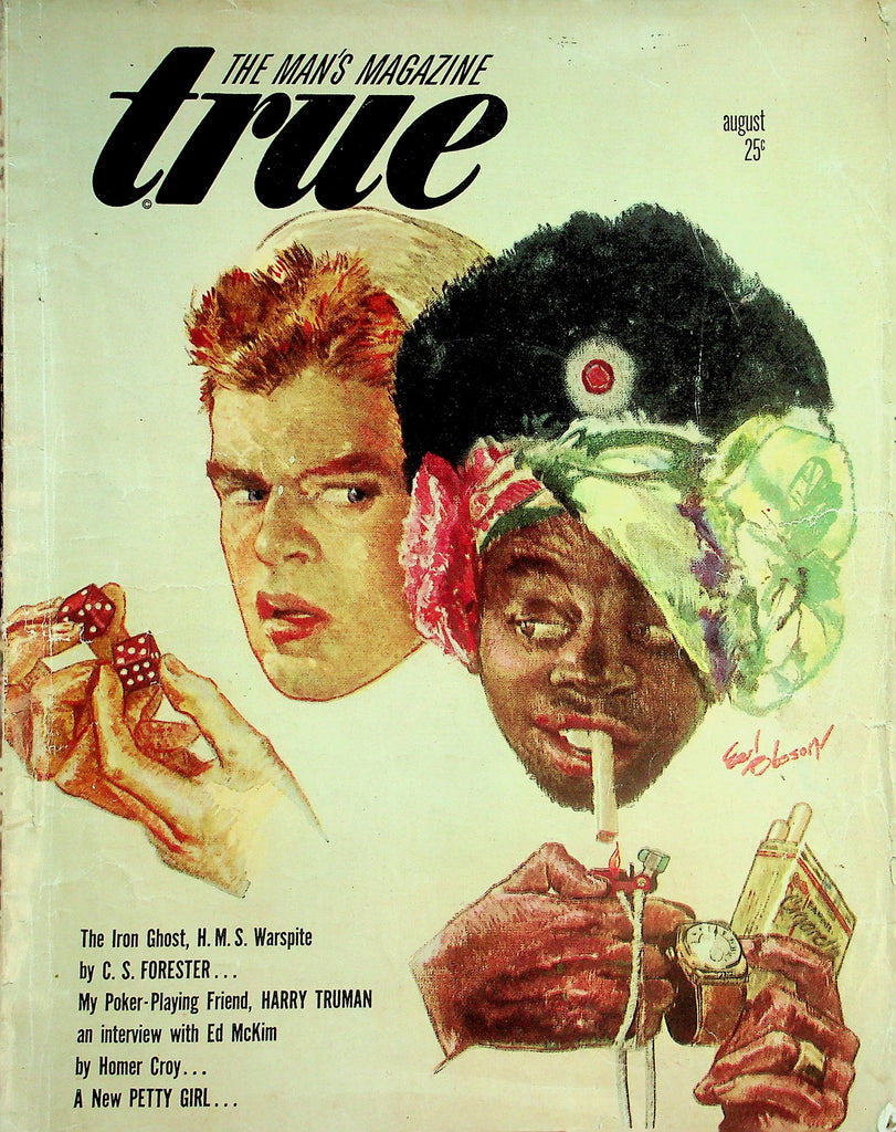 True The Man's Magazine WWII,  My Poker Playing Friend, Harry Truman / A New Petty Girl  August 1945   070826lmp-GSC