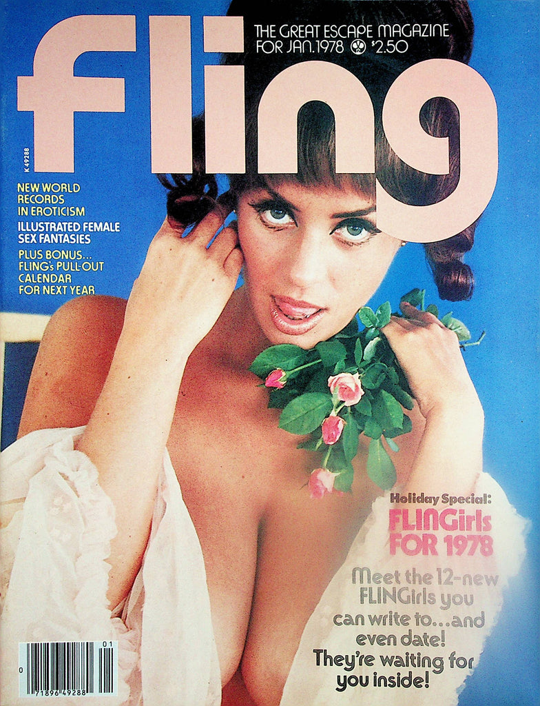 Fling Busty Magazine  February Fling Girl Dani  w/ 1978 Fling Girl Calendar  January 1978  040725lm-p