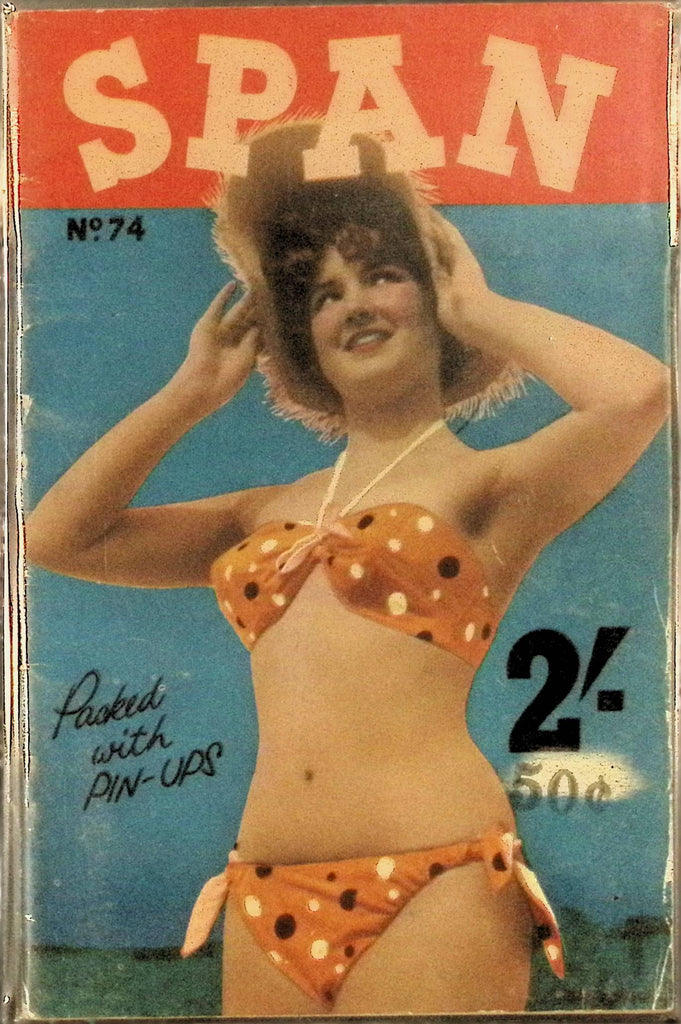 Span #74 Glamour Magazine for Men 1960s/70s Digest Sized Beautiful Pin-Up Girls 102325AMP