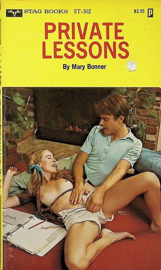 Private Lessons by Mary Bonner ST-302 1979 Stag Books Adult Erotic Paperback Novel-060324AMP