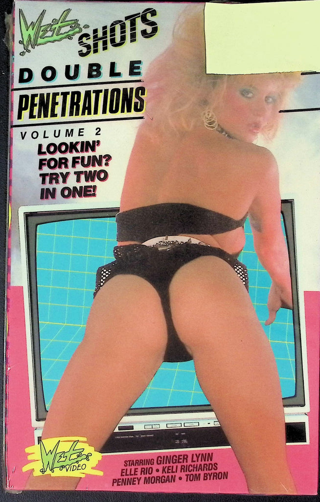 Wet Shots Double Penetration Volume 2 with Ginger Lynn Elle rio Keli Richards Adult VHS Wet Video 051926AKVHS2