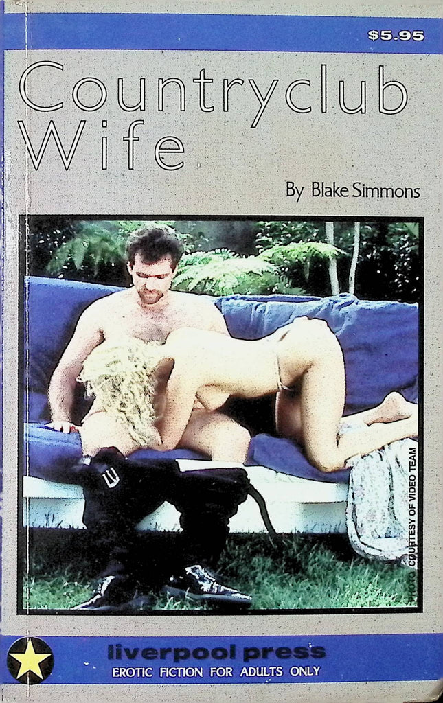 Countryclub Wife by Blake Simmons Liverpool Press 1996 Reprint Star Distributors Adult Paperback Novel-081524AMP