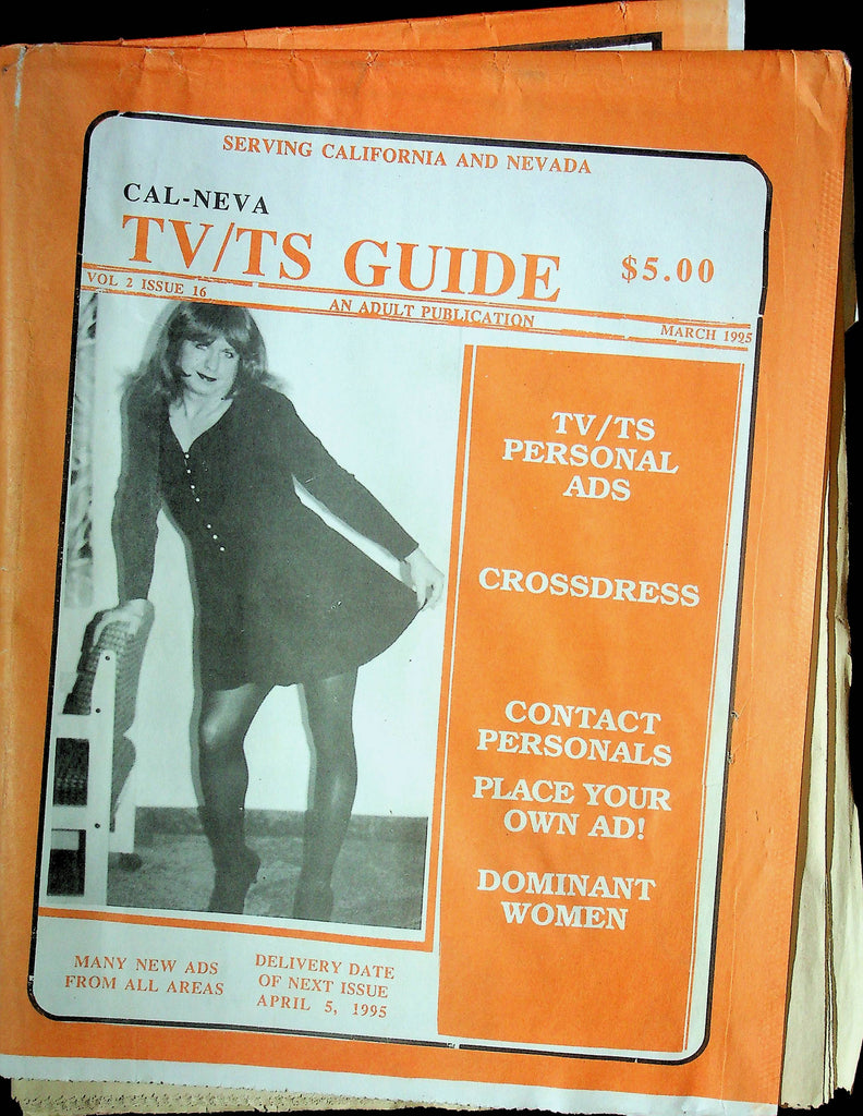 Cal-Neva TV/TS Guide Tranny Magazine Newspaper Vol.2 No.16 March 1995 101524RP