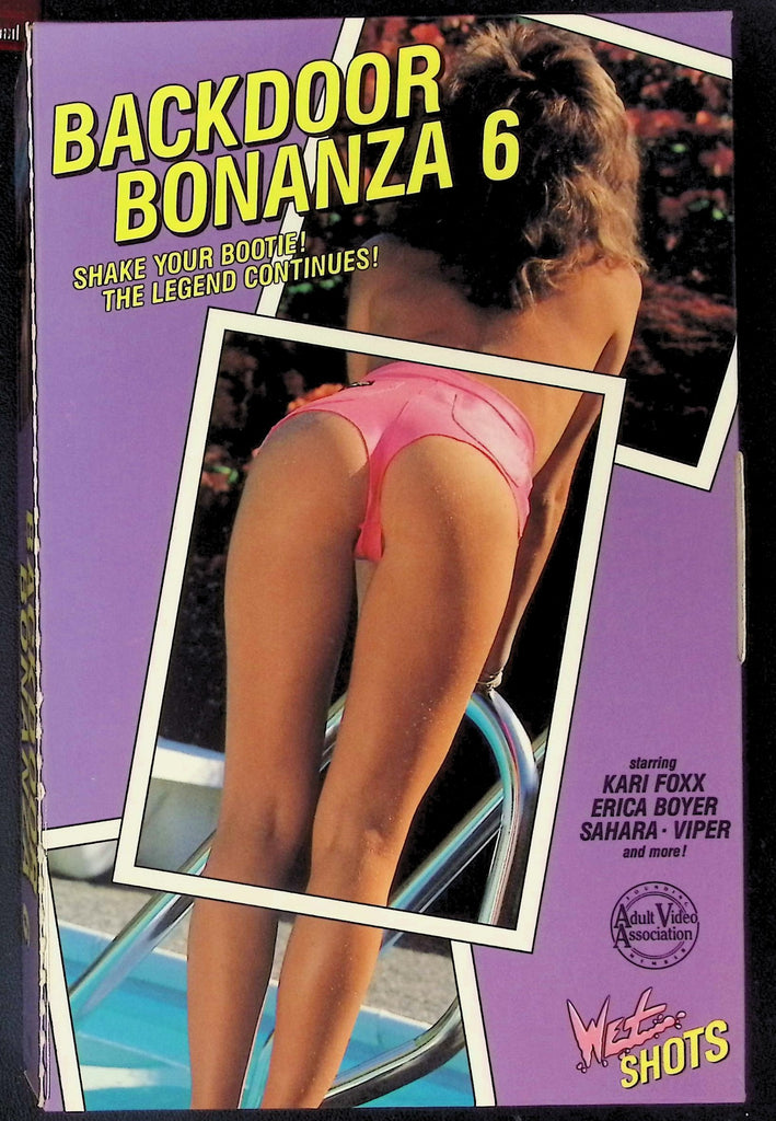 Backdoor Bonanza #6 ft. Kari Foxx, Erica Boyer, Sahara Adult VHS Wet Shots AVA 101725AKVHS3