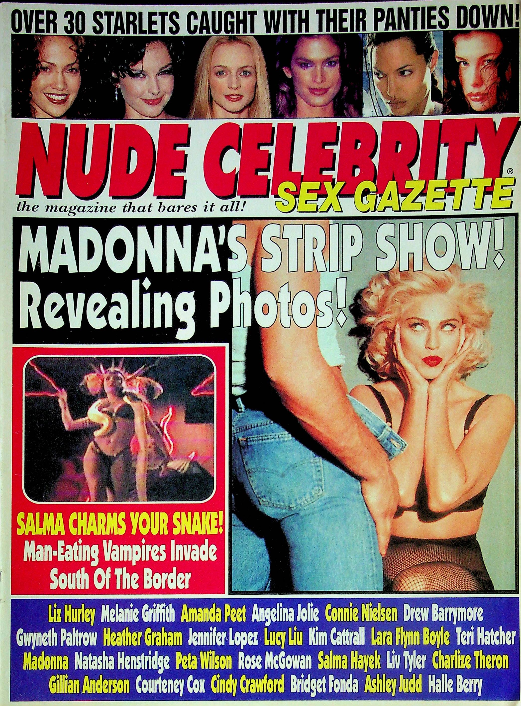 Nude Celebrity Sex Gazette Magazine Madonna Strip Show 121623RP –  Mr-Magazine