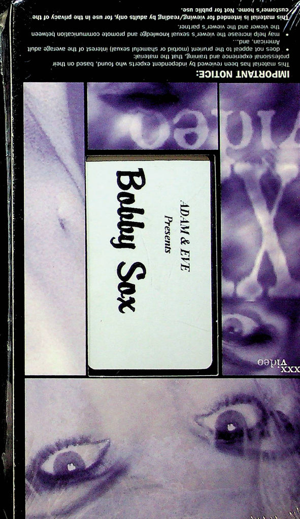 Adult VHS Movie Adam & Eve Presents Bobby Sox SEALED 080123RPVHS