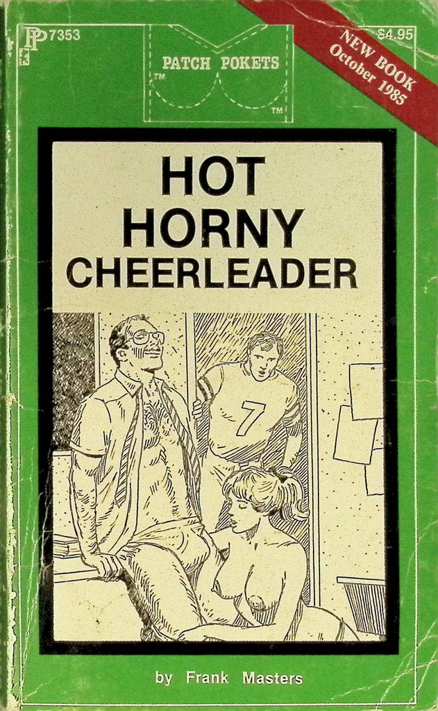 Hot Horny Cheerleaders by Frank Masters PP7353 October 1985 Patch Pockets Greenleaf Classics Adult Paperback Novel 081925AMP
