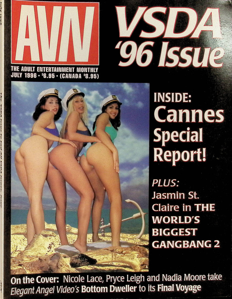 AVN Adult Video News Magazine Monthly July 1996 VSDA Issue Jasmin St Clair Nicole Lace Nadia Moore 102025AMP