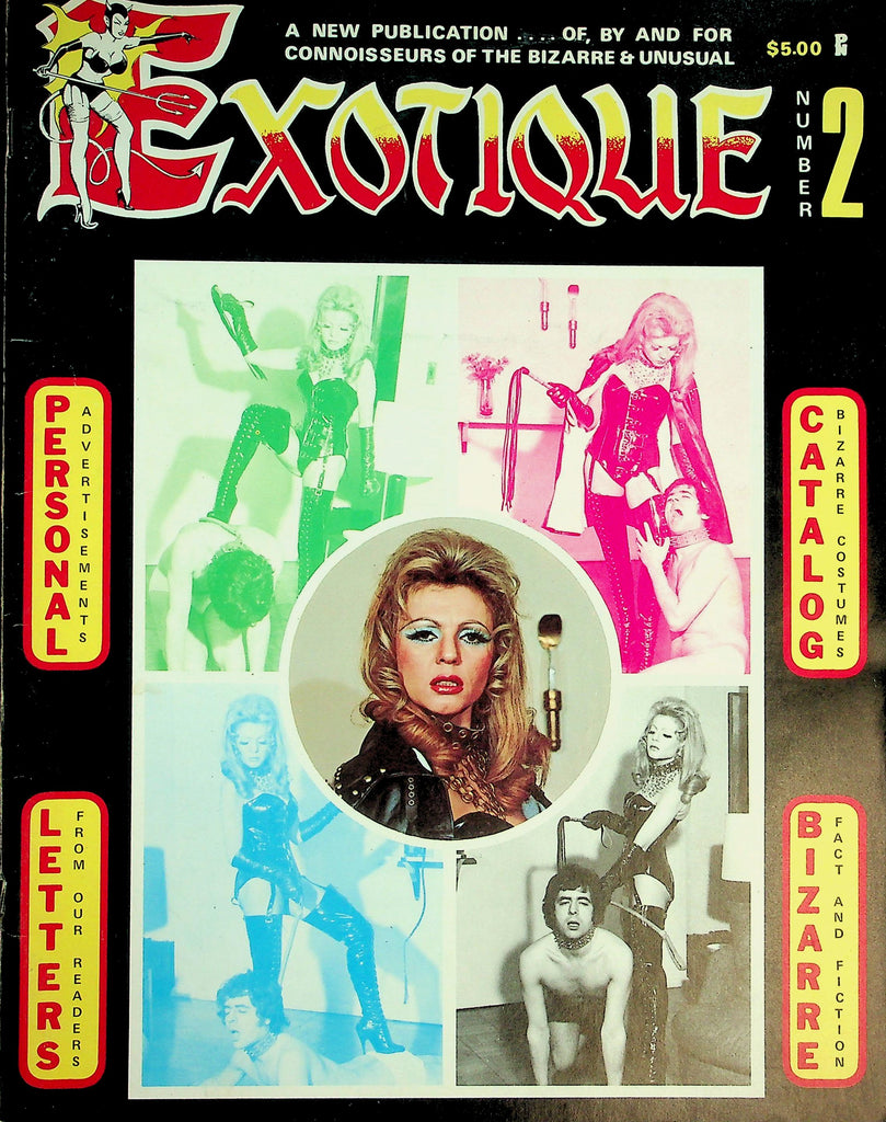 Exotique Fetish Magazine  How To Dominate A Man Featuring Jenifer Jordon , Personal Ads, Catalog, Bizarre Facts #2 1972   100726lmp-GSC