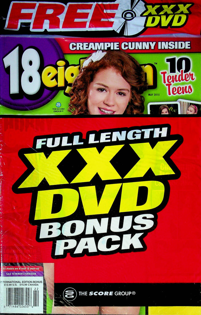 18 Eighteen Magazine Alice And Creampies May 2015 SEALED W/DVD 100124RP2