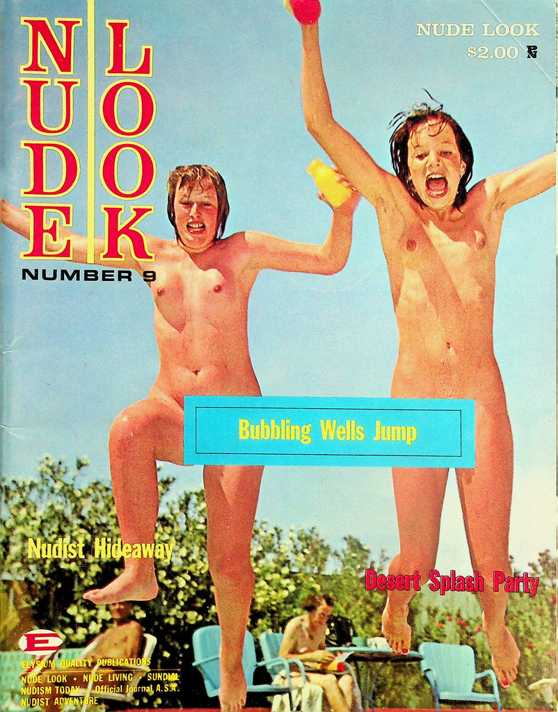 Nude Look Nudist Magazine  Nudist Hideaway / Desert Splash Party  #9  1965 by Elysium     060326lmp-GSC