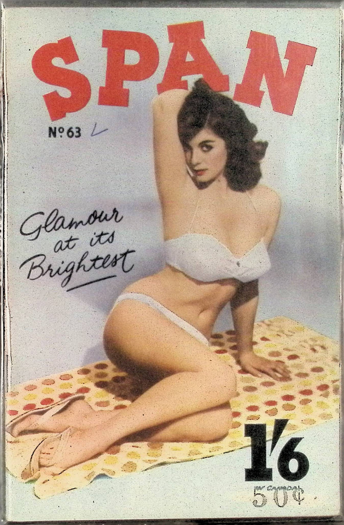 Span #63 Glamour Magazine for Men 1960s/70s Digest Sized Beautiful Pin-Up Girls 102325AMP