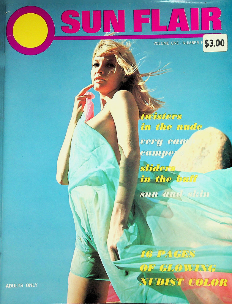 Sun Flair Nudist Magazine  Twisters In The Nude / Slip'n Sliders In The Buff vol.1 #4 1968      070326lmp-GSC