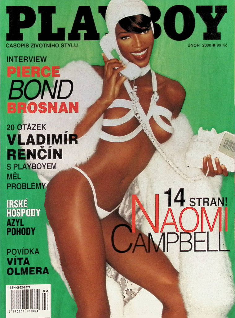 Playboy International Czech Unor February 2000 Naomi Campbell James Bond Pierce Bronson  100125AMP