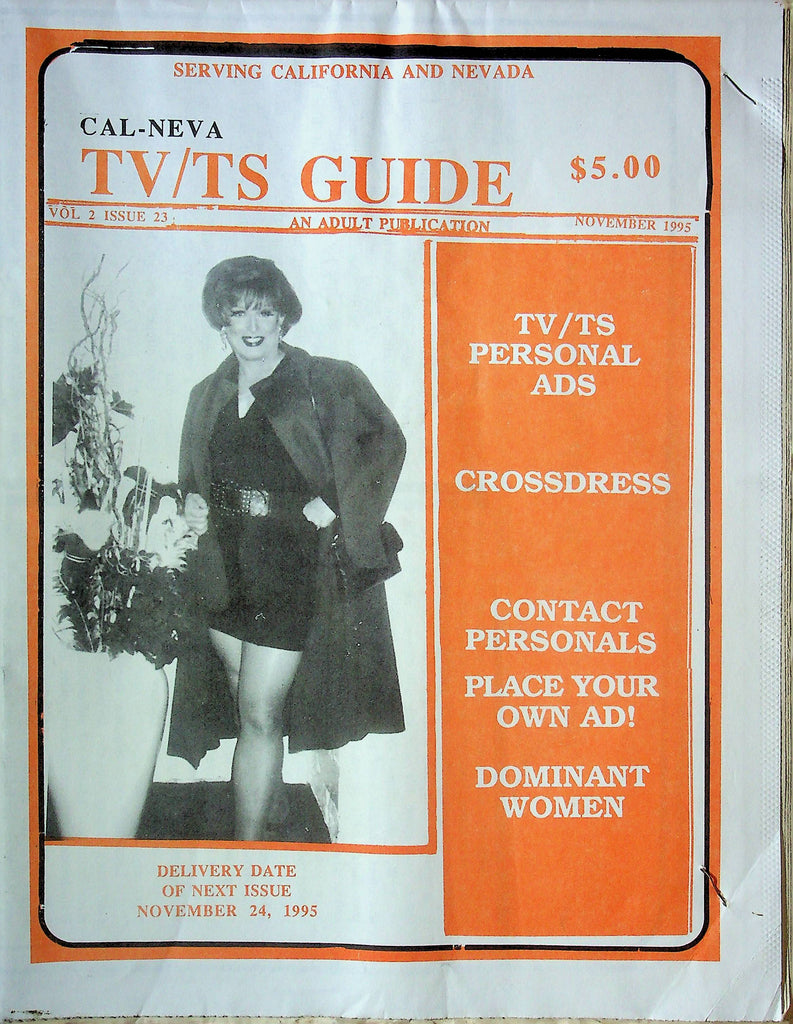 Cal-Neva TV/TS Guide Tranny Magazine Vol.2 No.23 November 1995 101524RP