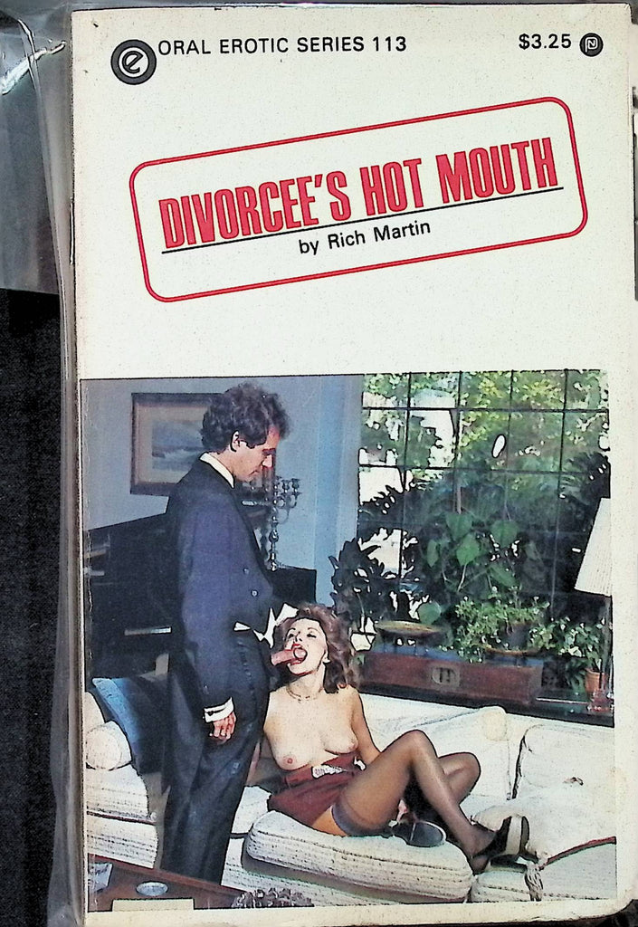 Divorcee's Hot Mouth by Rich Martin OES113 1980s Oral Erotic Series Adult Paperback Novel -112124AMP