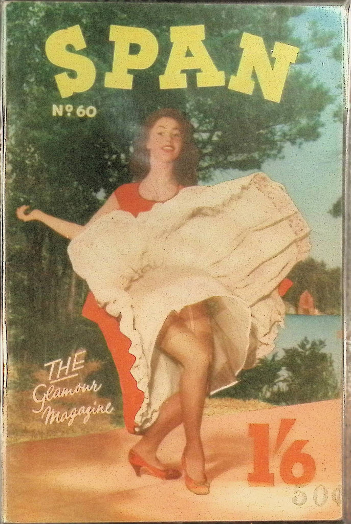 Span #60 Glamour Magazine for Men 1960s/70s Digest Sized Beautiful Pin-Up Girls 102325AMP