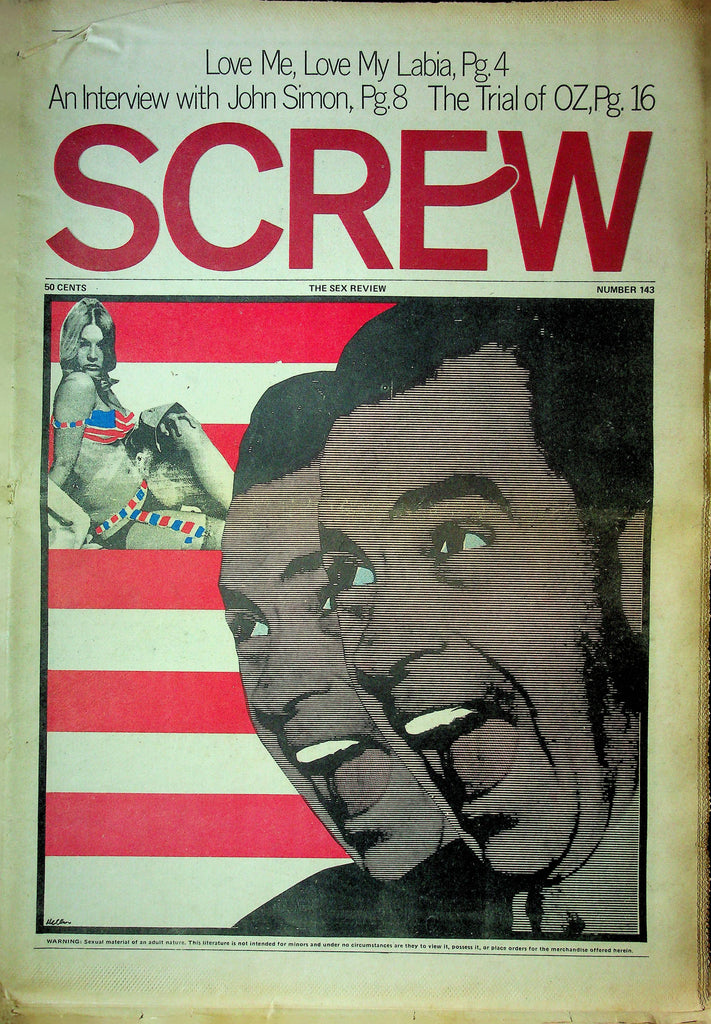 Screw Men's Newspaper John Simon Interview No.143 November 29 1971 061124OSRP