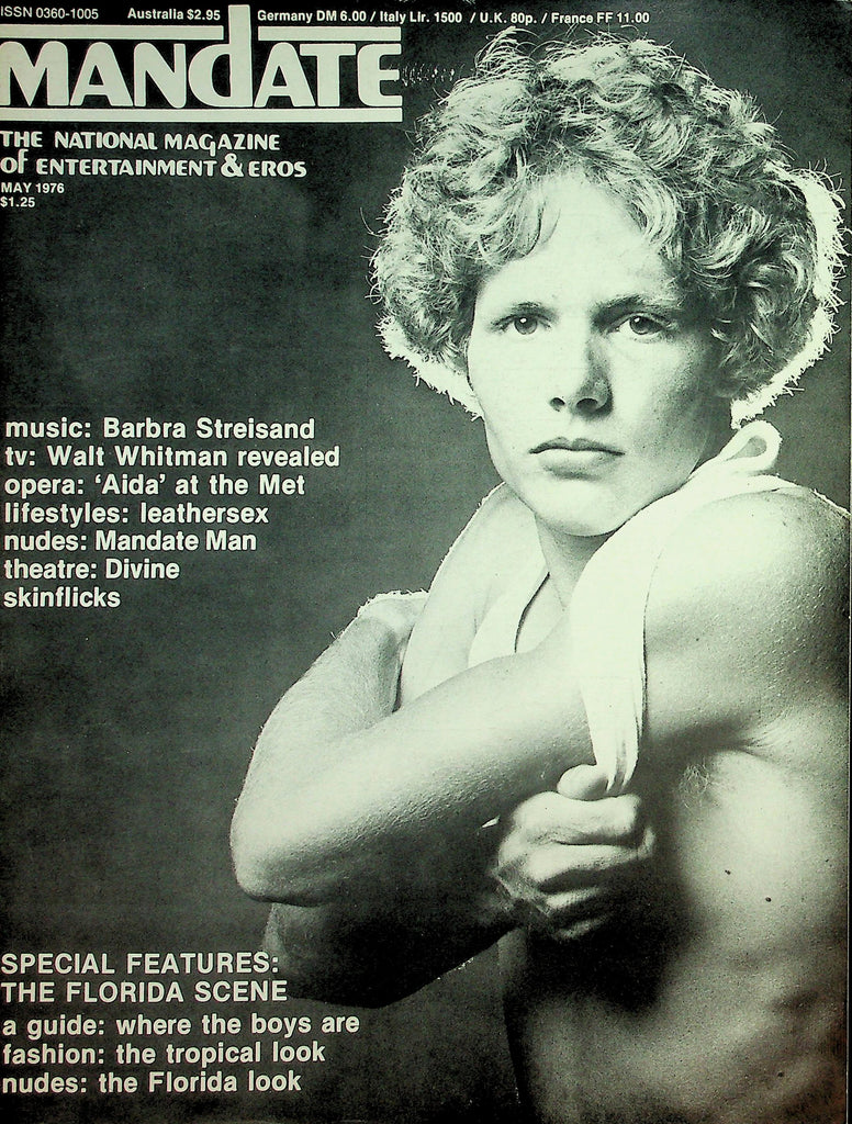 Mandate Gay Magazine   The Florida Scene / Joe Ferrand Centerfold / Barbara Streisand  May 1976  072526lmp-GSC