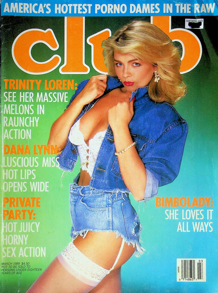 Club Magazine Trinity Loren & Dana Lynn March 1989 091924RP