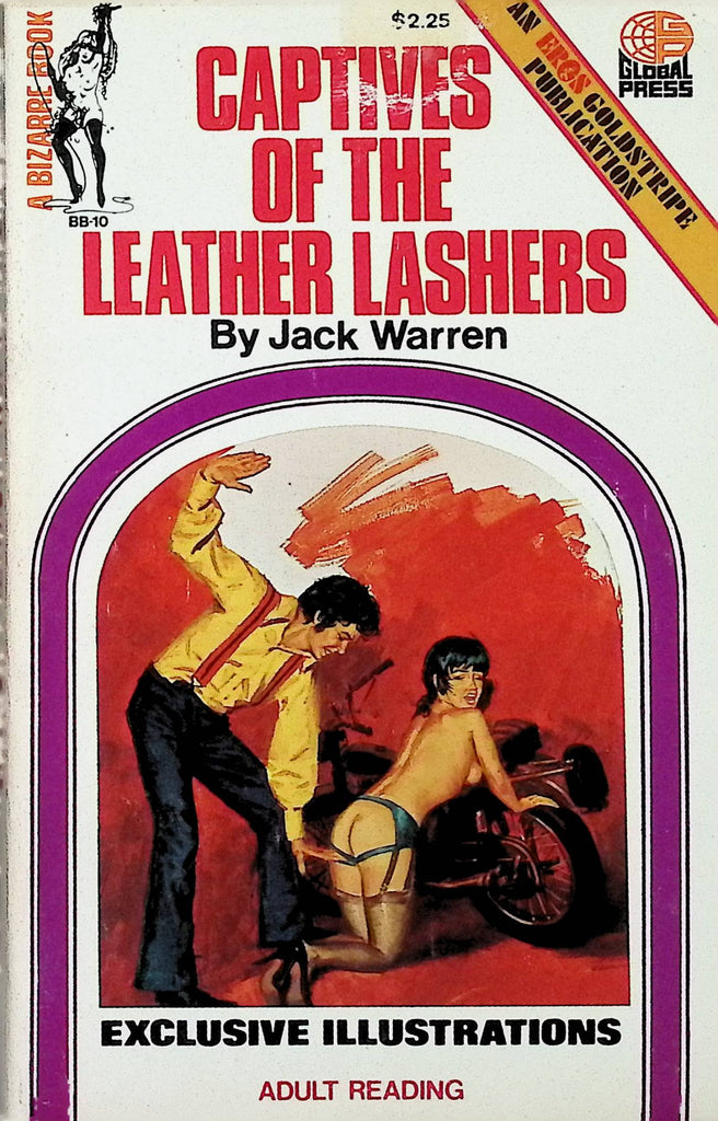 Leather Lashers by Jack Warren BB-10 1972 Illustrated Bizarre Book Eros Goldstripe Publication Adult Paperback Novel -111824AMP