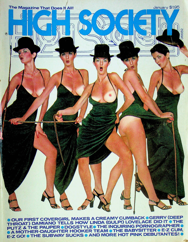 High Society Magazine Easy Cum Easy Go January 1977 092624RP