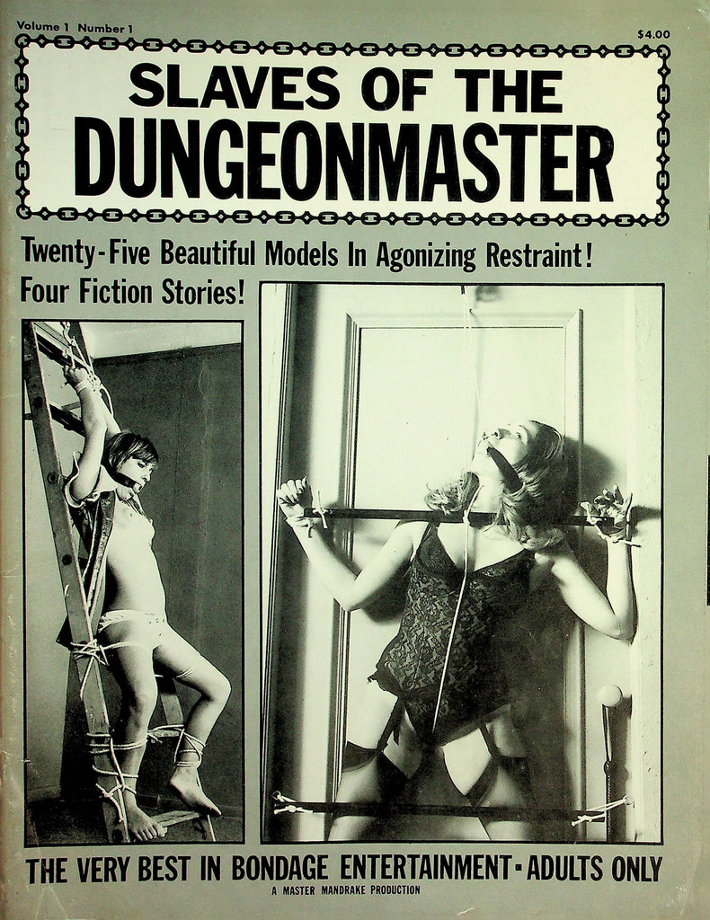 Slaves Of Dungeonmaster Bondage Magazine  Princess Captive Of The Alien Warriors & More! vol.1 #1 1976 London Enterprises  092126lmp-GSC