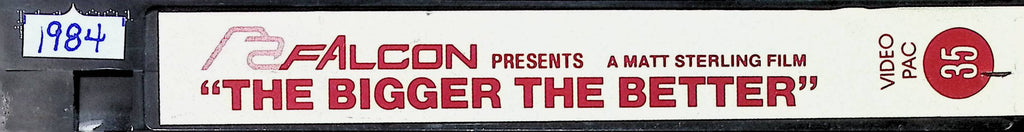 The Bigger the Better Matt Sterling Falcon Gay Male VHS 100124AMPVHS