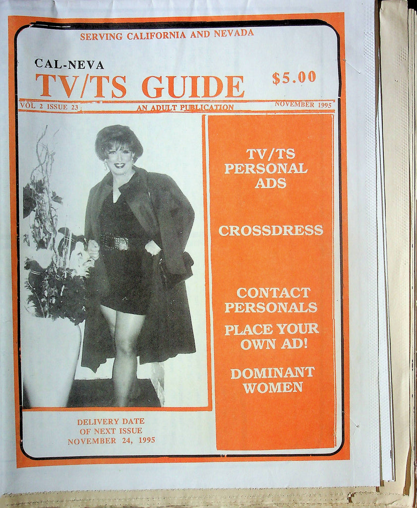 Cal-Neva TV/TS Guide Tranny Magazine Vol.2 No.23 November 1995 101524RP