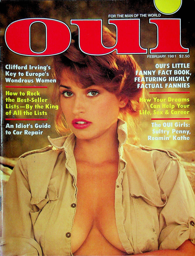 OUI Men's Magazine Ft. Clifford Irving Feruary 1981 120424RP