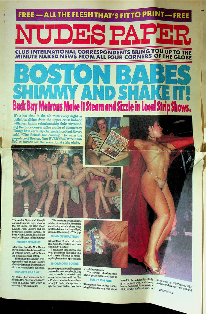 Nudes Paper Magazine Back Bay Matrons & Boston Babes 100225RP-
