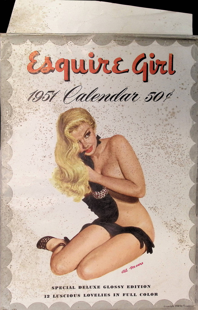 Esquire Girl 1950/51 Calendar Special Deluxe Glossy Edition Pin-up Girl Art 9x12" 081325AMCAL