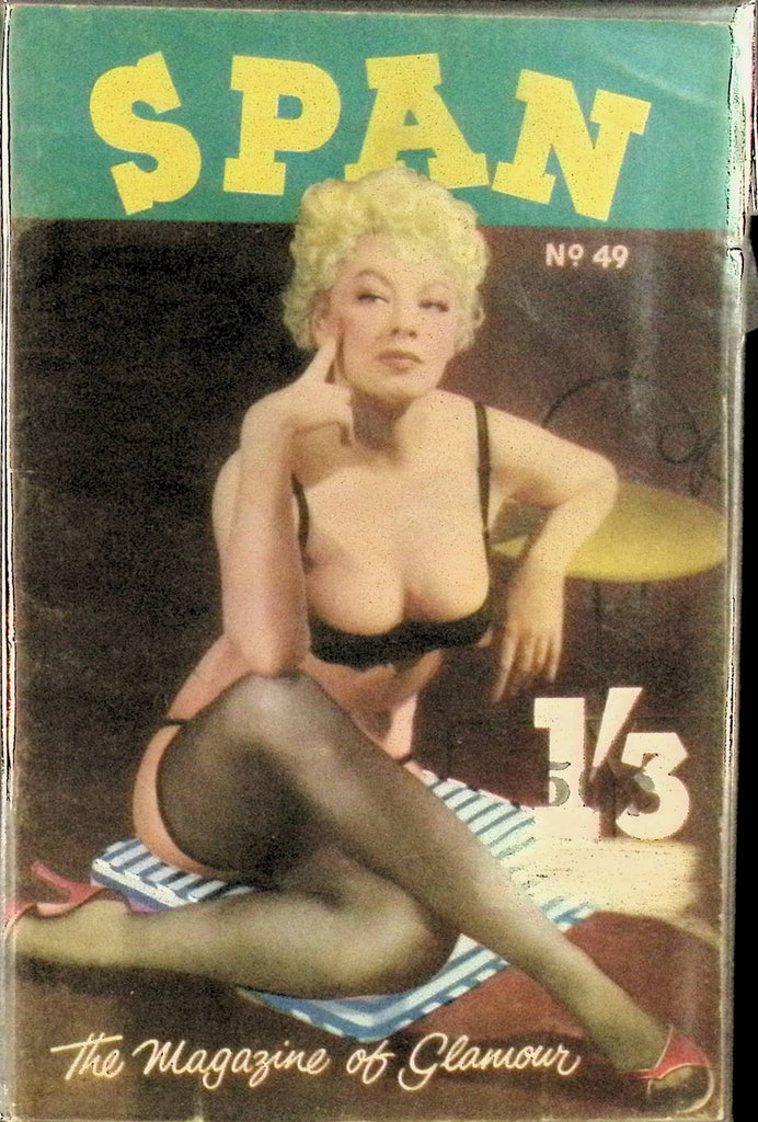Span #49 Glamour Magazine for Men 1960s/70s Digest Sized Beautiful Pin-Up Girls 102325AMP
