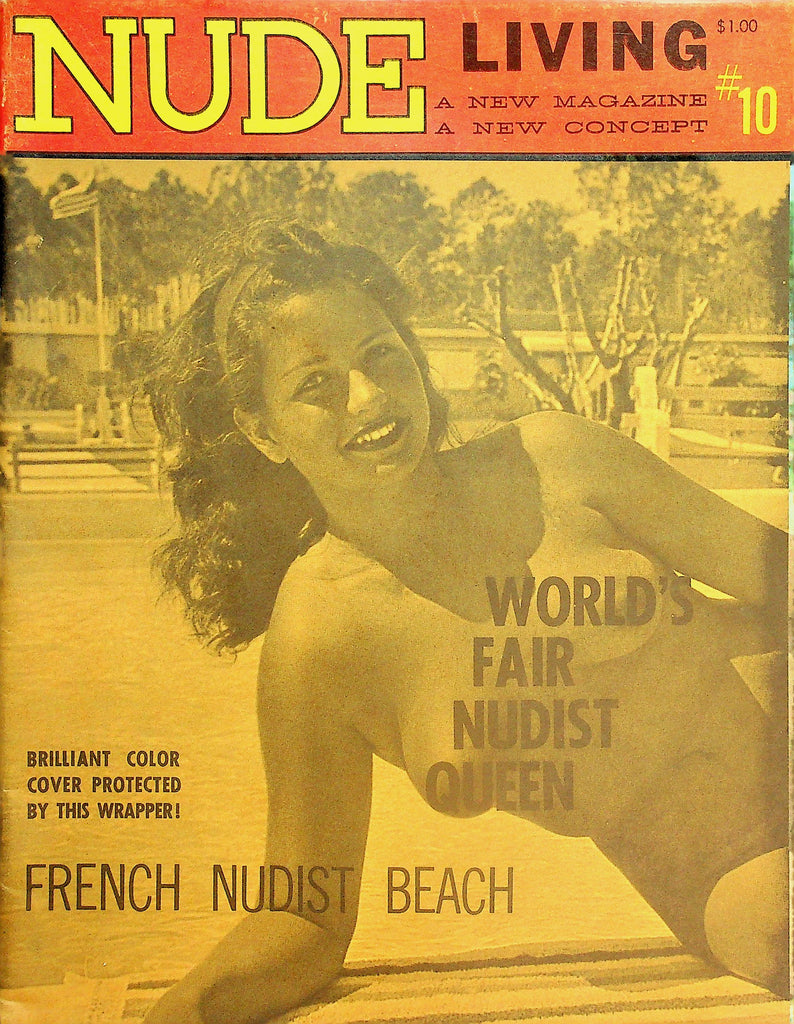 Nude Living Nudist Magazine  World's Fair Nudist Queen / French Nudist Beach  #10  September 1962     060326lmp-GSC