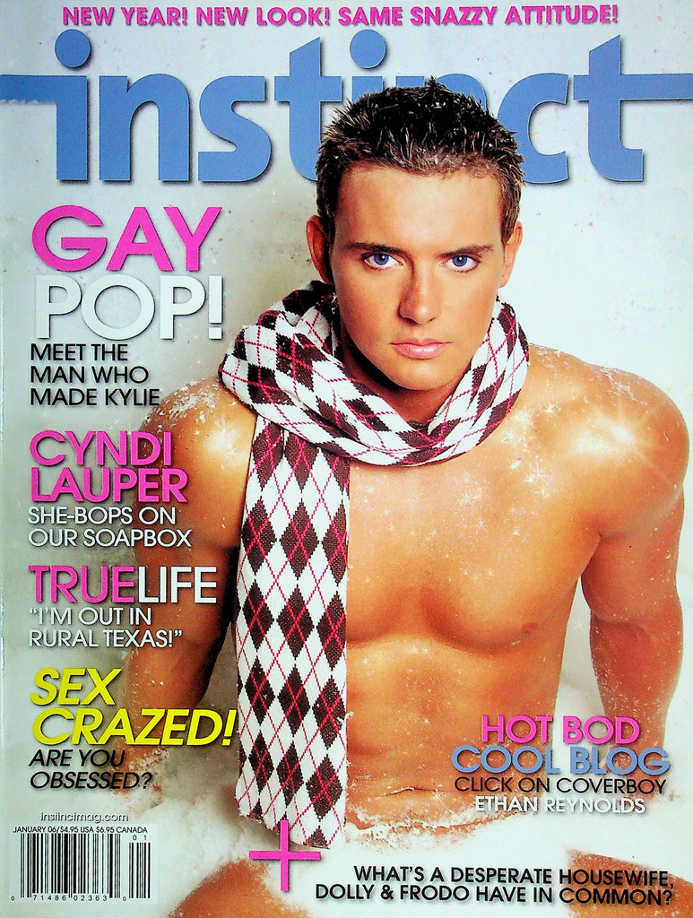 Instinct Gay Interests Magazine Cyndi Lauper & Ethan Reynolds January 2006 072524RP