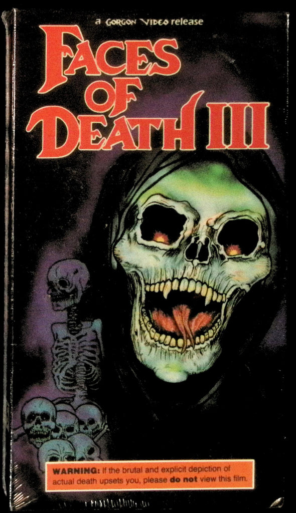 Faces of Death III (3) VHS GV113 1985/1990 Alan Black Gordon Video COLOR 90mins 071626AMVHS