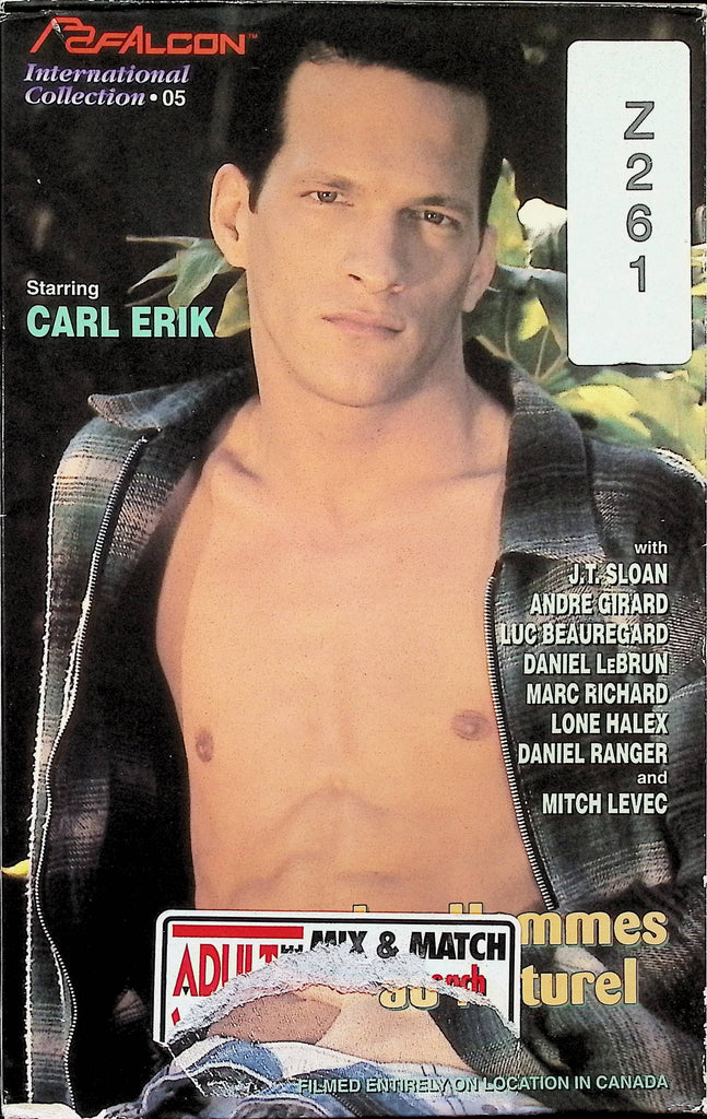 Les Hommes Au Naturel Falcon International Collection 05 1995 Carl Erik JT Sloan Daniel LeBrun Gay Male VHS 092024AMPVHS2