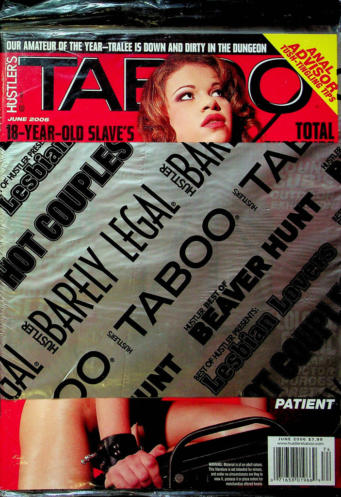 Hustler's Taboo Magazine 18 Years Old & Anal June 2006 SEALED 061223RP2