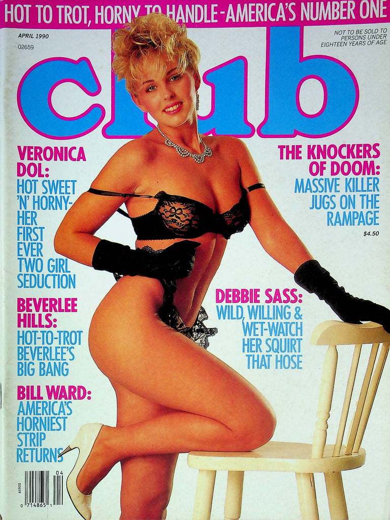 Club Magazine Debbie Sass & Veronica Dol April 1990 042624RP