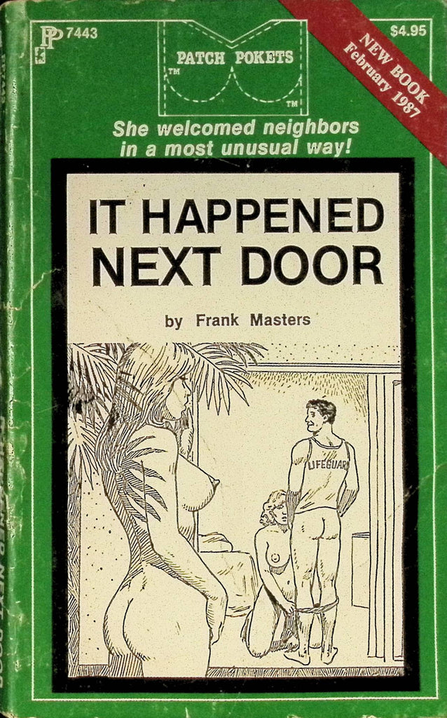 It Happened Next Door by Frank Masters PP7443 February 1987 Patch Pokets Greenleaf Classics Adult Paperback Novel 082625AMP