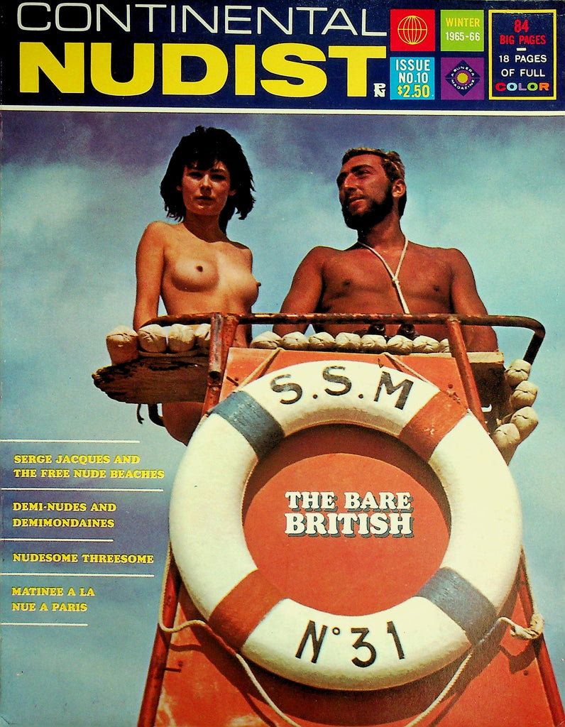 Continental Nudist Magazine   The Bare British / Nudesome Threesome  Winter 1965-66    081826lmp-GSC