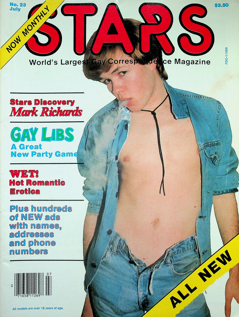 Stars Gay Magazine   Cover Guy Mark Richards #23  July 1983   010826lmp