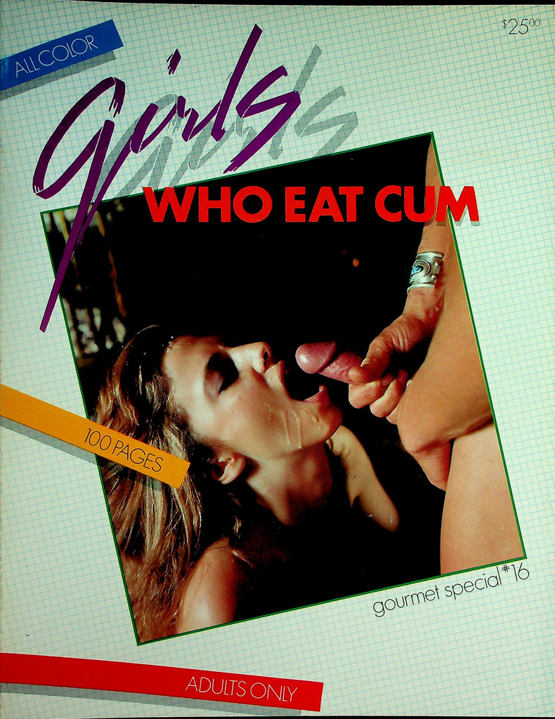 Girls Who Eat Cum Magazine  100 Pages!  1980's  Gourmet Special   102226lmp-GSC